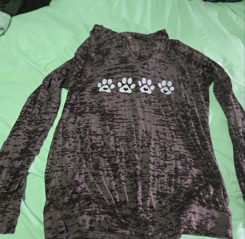 Purple Stretch Knit Tunic for Pooch Lovers